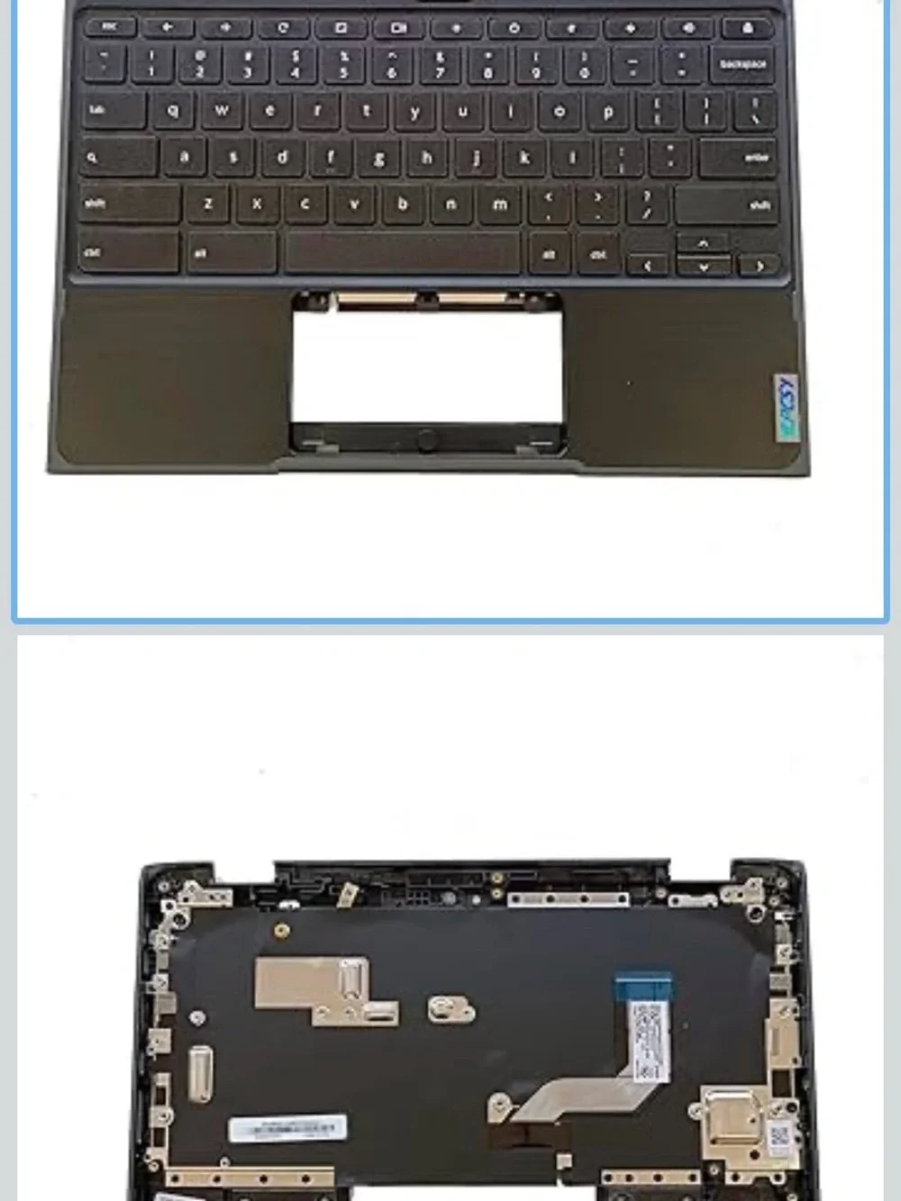 Replacement Black Laptop Keyboard and‎ Top Case Assembly